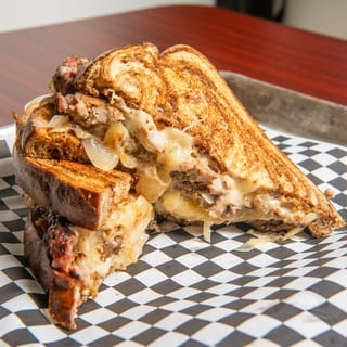 Smoked Meatloaf Patty Melt